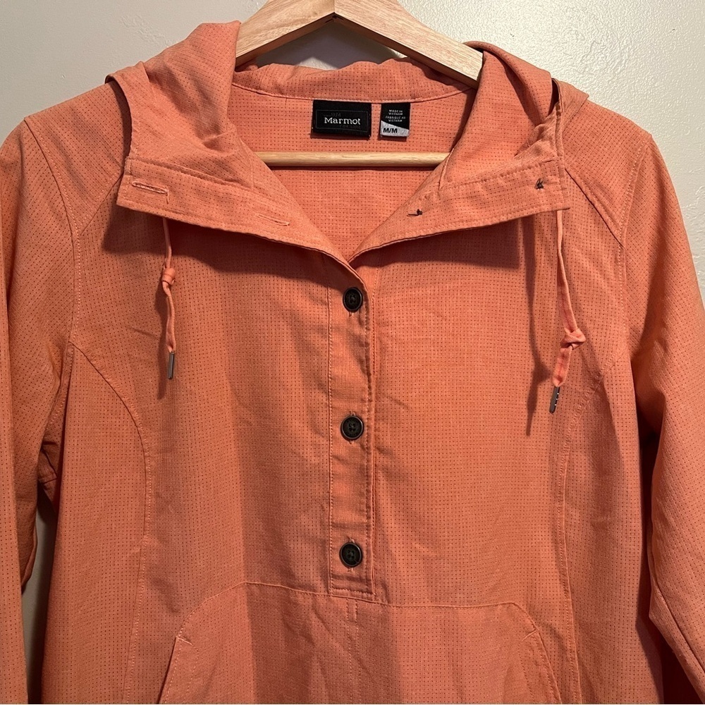 Marmot Lorey Hoodie Women's Size Med Coraly Orange Pullover Hiking Outdoor Comfy - Picture 6 of 15